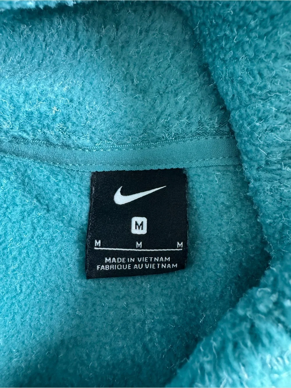 Nike Teal Plush Turtleneck Pullover Women’s Size Medium
